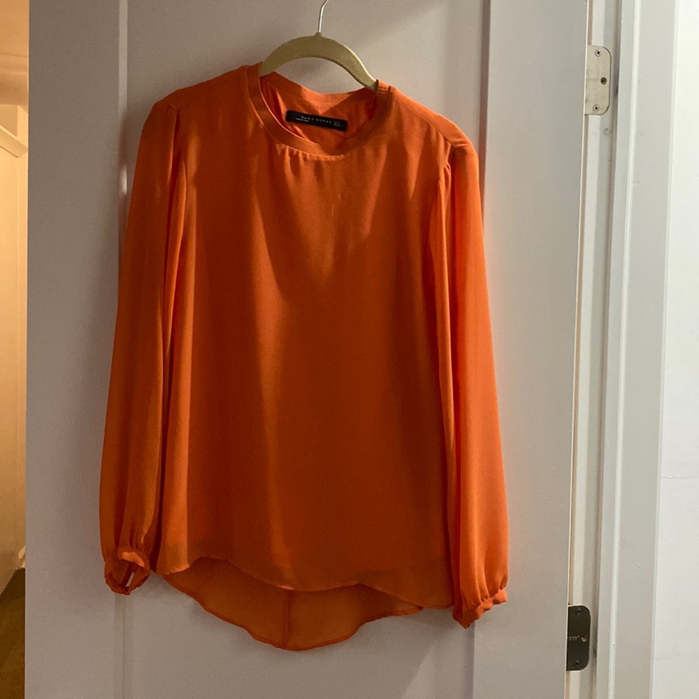 Zara blouse - NWOT - orange, sz small